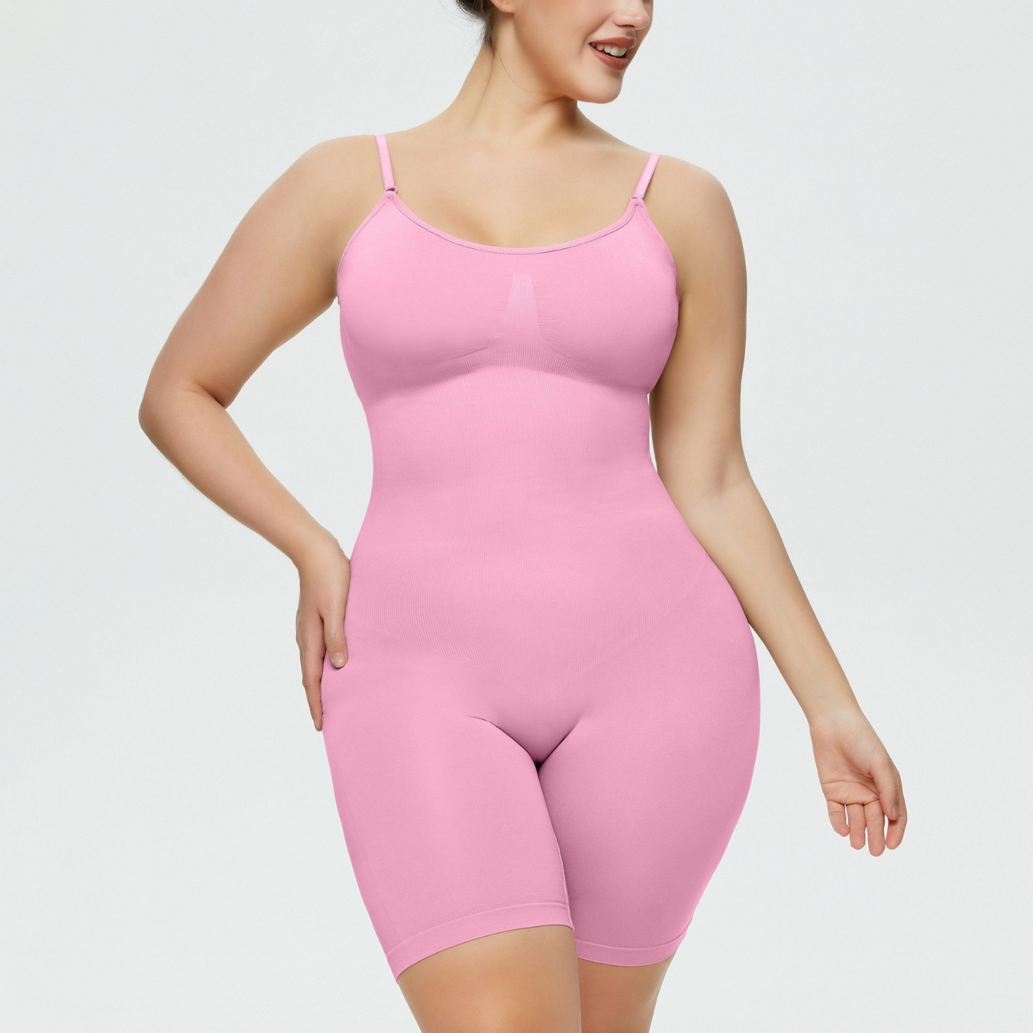 Sollero Shapewear Bodysuit in Rosa – Figurformende Unterwäsche für Damen, formt Bauch und Taille